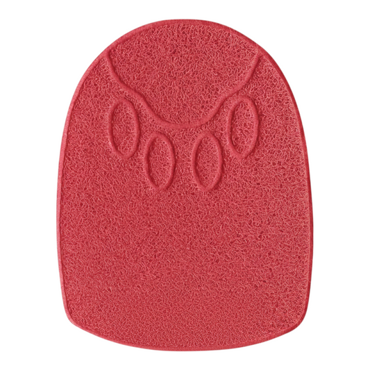Archstone Pets Bowl Dining Mat - Red, Shield Shape