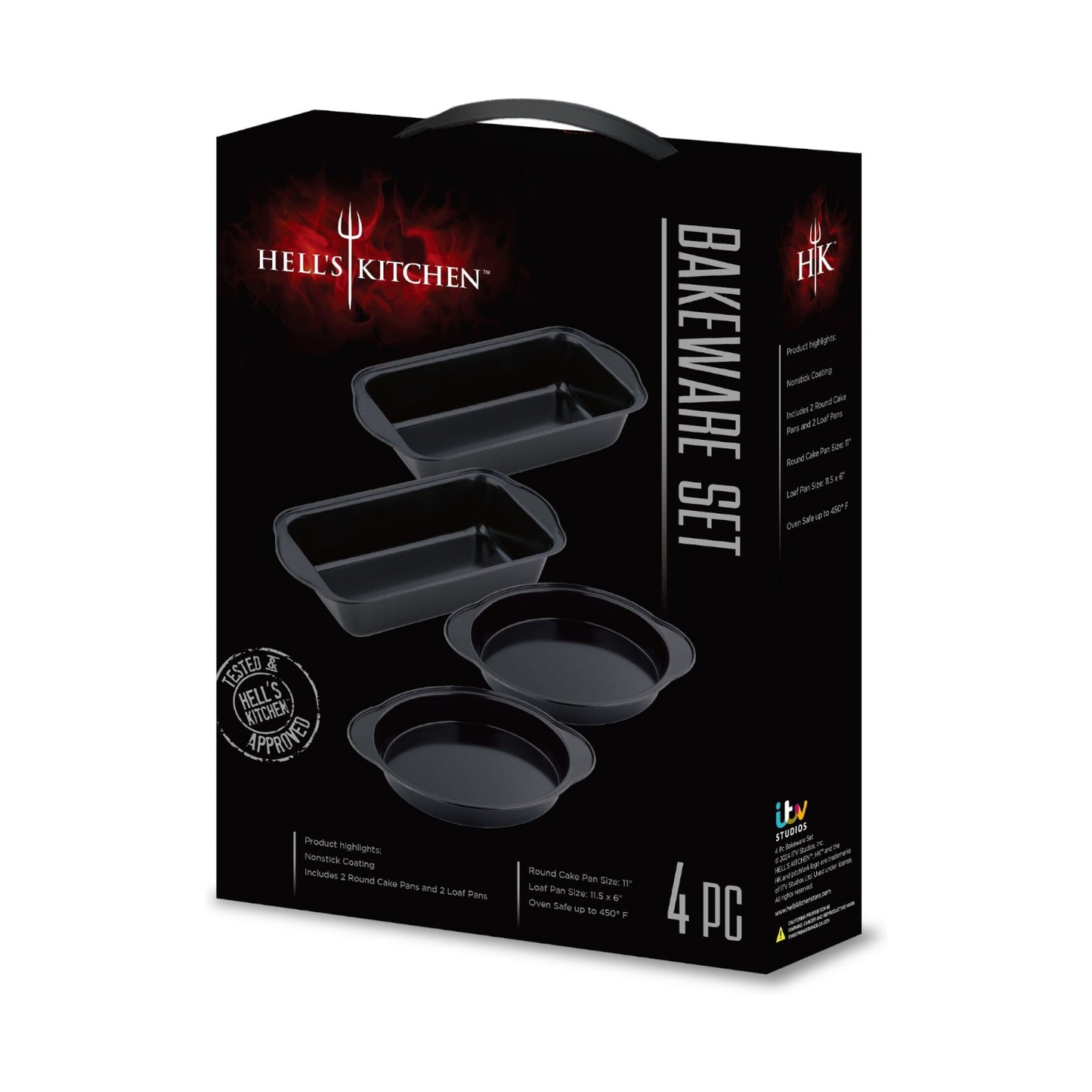 Hell's Kitchen 4-Piece Bakeware Set