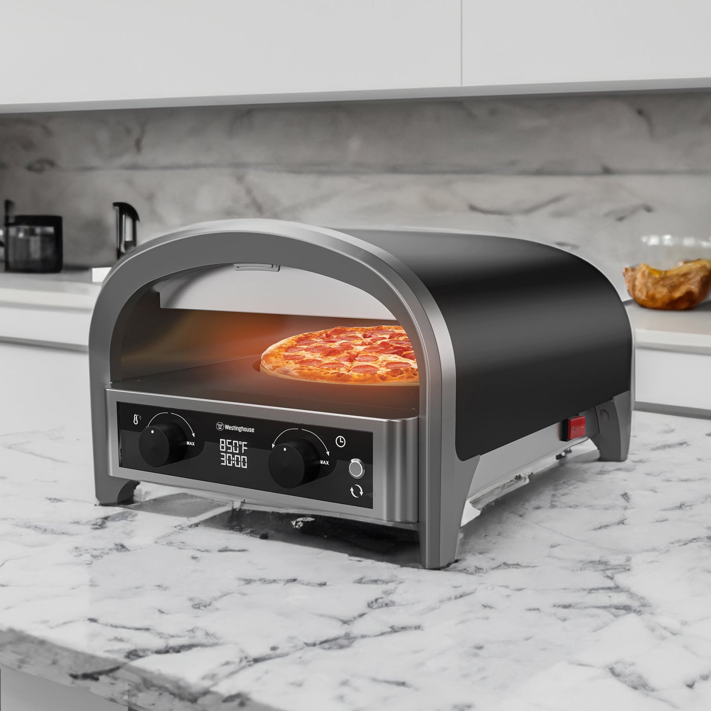 Westinghouse 13-Inch Electric Pizza Oven with Rotating Stone