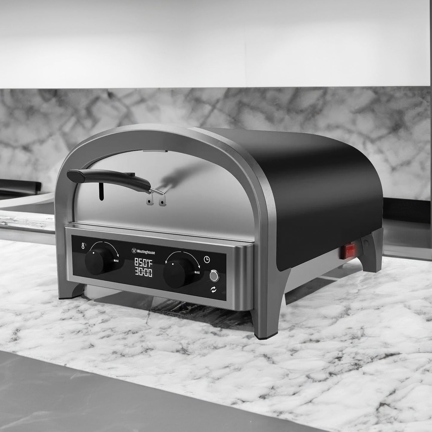 Westinghouse 13-Inch Electric Pizza Oven with Rotating Stone