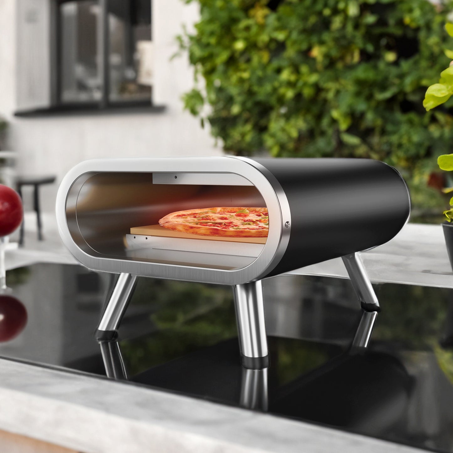 Westinghouse 12-Inch Electric Pizza Oven with Pizza Stone - Flat