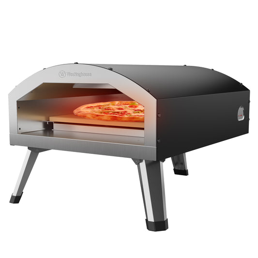 Westinghouse 12-Inch Electric Pizza Oven with Pizza Stone - Rounded