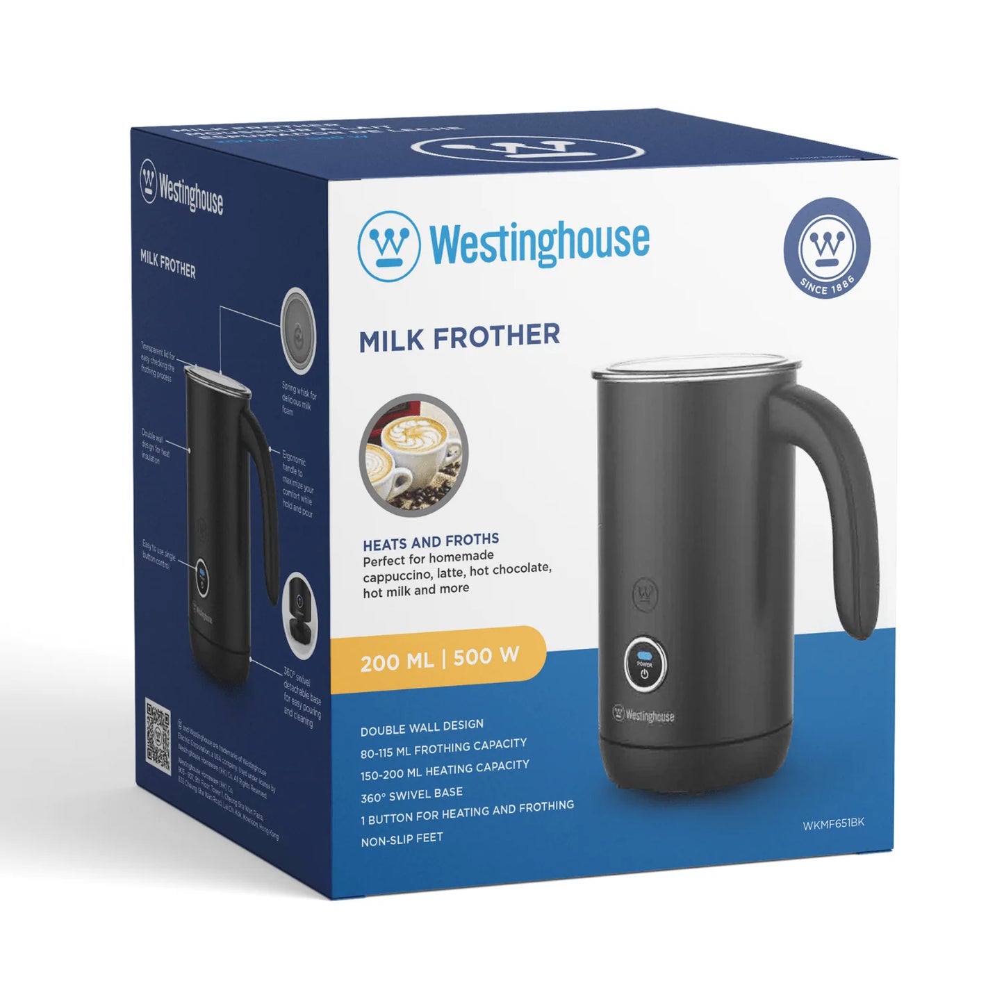 Westinghouse Milk Frother 500W - Everyday Series