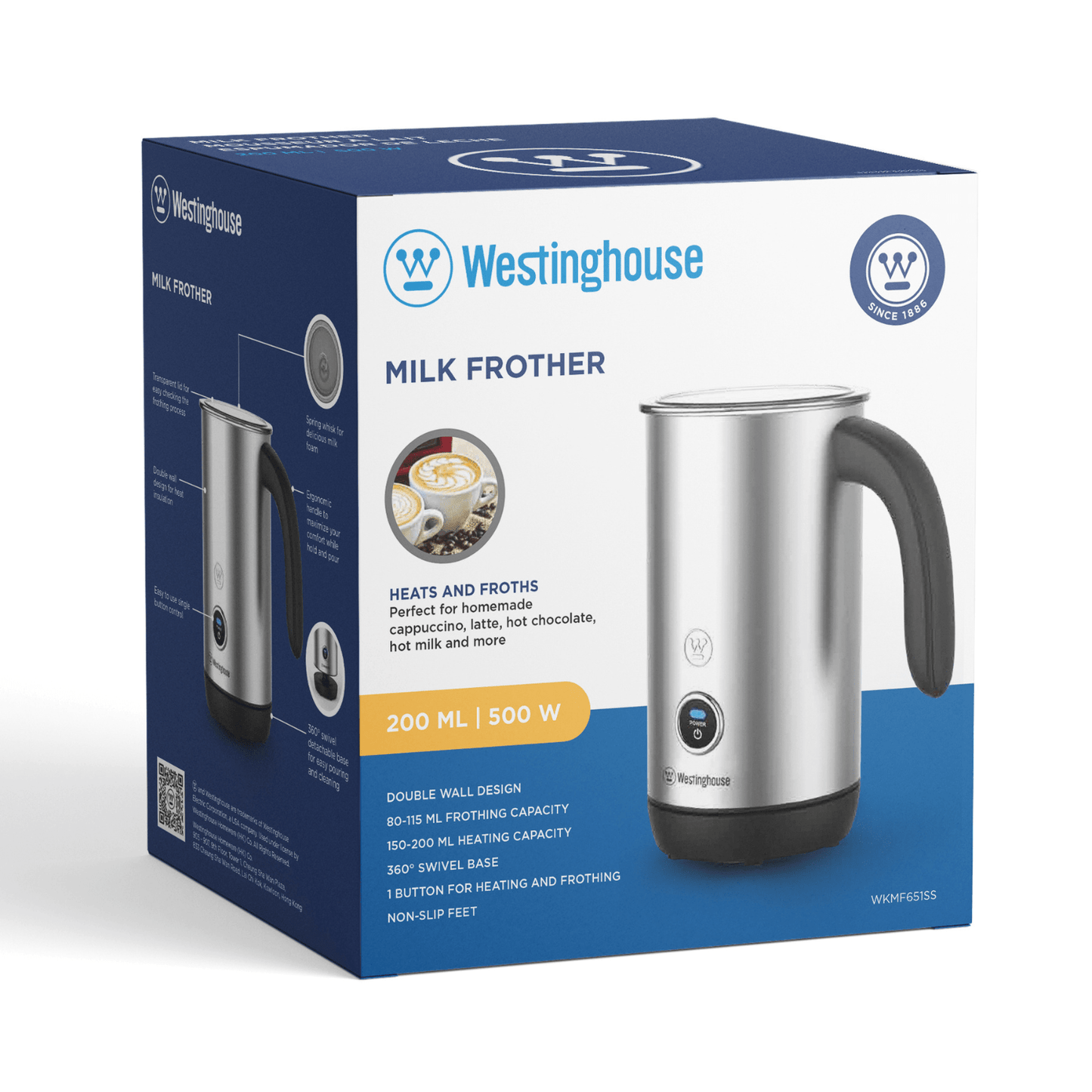 200ML 500W Milk Frother- Everyday Series