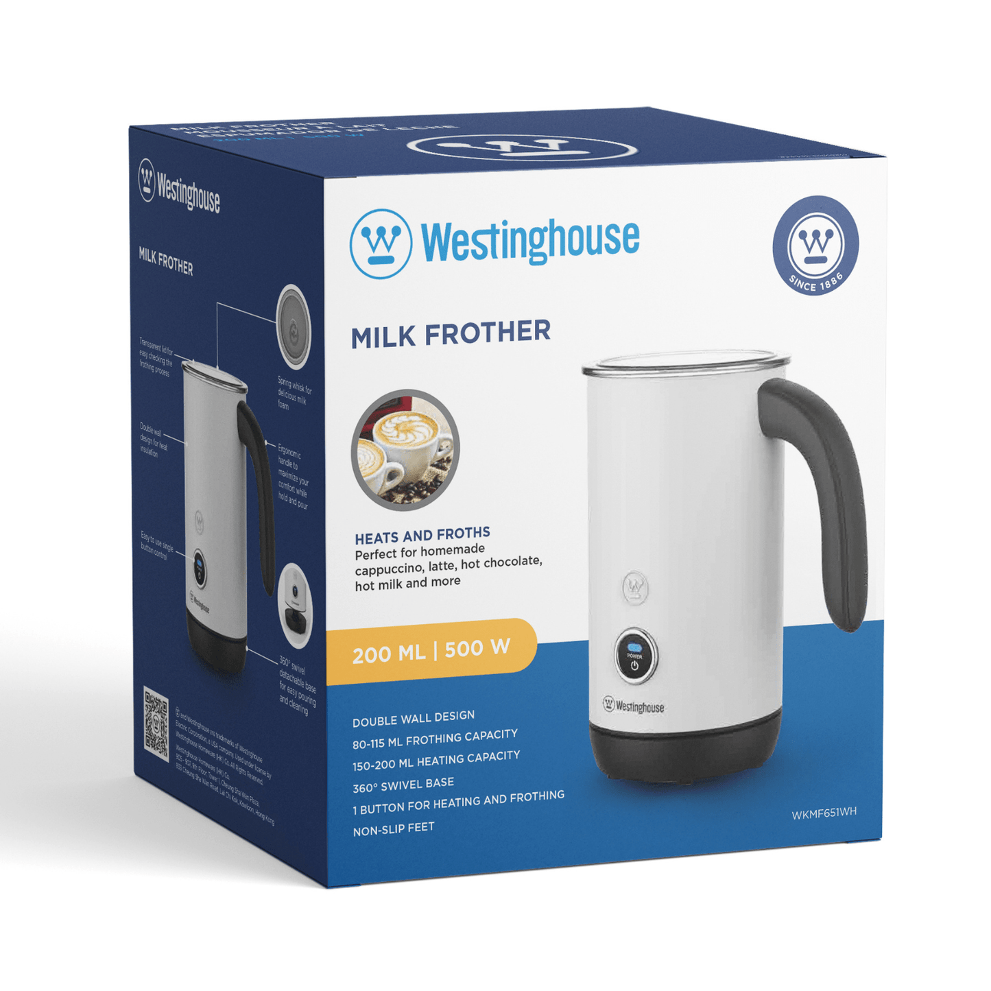 200ML 500W Milk Frother- Everyday Series