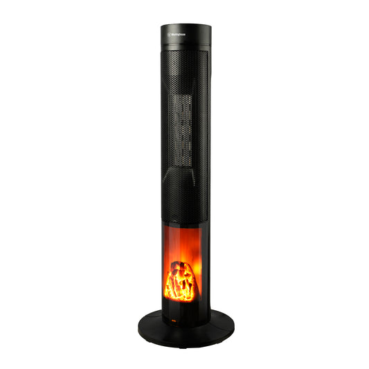 Westinghouse 34” DIGITAL CERAMIC TOWER HEATER + FLAME EFFECT